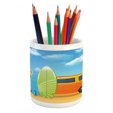 Happy Camper Van Surf Pencil Pen Holder