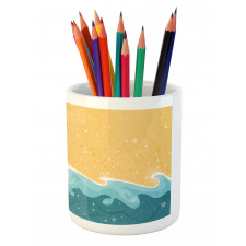 Grange Waves Stars Pencil Pen Holder