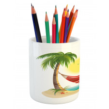 Hammock Between Palms Pencil Pen Holder