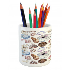 Seashell Coral Reef Pencil Pen Holder