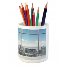 City Modern Landscape Pencil Pen Holder