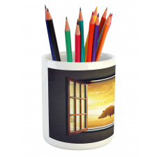 Spring Birds Country Pencil Pen Holder