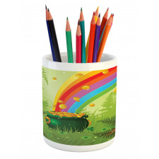 Pot of Coins and Rainbow Pencil Pen Holder