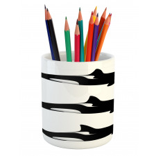 Orca Killer Whales Pencil Pen Holder