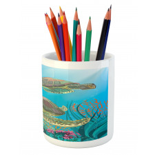 Sealife Turtles Aquatic Pencil Pen Holder