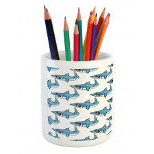 Sea Fierce Wild Shark Pencil Pen Holder