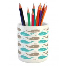 Smiling Fish in Ocean Pencil Pen Holder