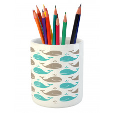 Smiling Fish in Ocean Pencil Pen Holder