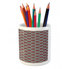 Stripes and Lips Pencil Pen Holder