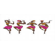 African Lady Dancers Pencil Pen Holder