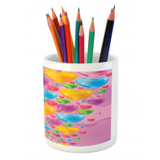 Love Romantic Hearts Pencil Pen Holder