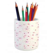 Pattern with Flowers Pencil Pen Holder