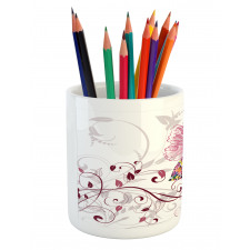 Flower Fairy Butterflies Pencil Pen Holder