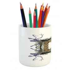 Hunter Wild Animals Pencil Pen Holder