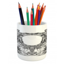 Baroque Crown Pencil Pen Holder