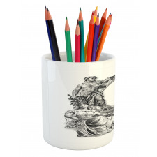 Baroque Crown Pencil Pen Holder