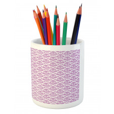 Floral Lavender Bloom Pencil Pen Holder