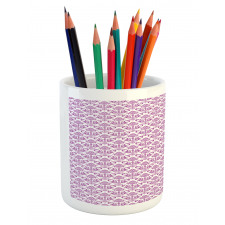 Floral Lavender Bloom Pencil Pen Holder