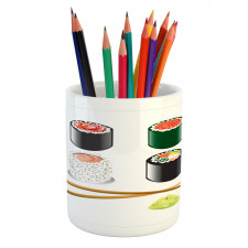 Japan Sushi and Chopsticks Pencil Pen Holder