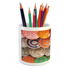 Traditional Colorful Pencil Pen Holder