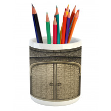 Aged Gate Geometric Pencil Pen Holder