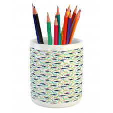 Dinosaurs Funny Doodle Pencil Pen Holder