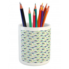 Dinosaurs Funny Doodle Pencil Pen Holder