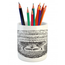 Wild Animal Portrait Pencil Pen Holder