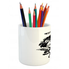 Angelic Monkey with Wings Pencil Pen Holder