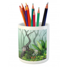 Orangutans in a Forest Pencil Pen Holder