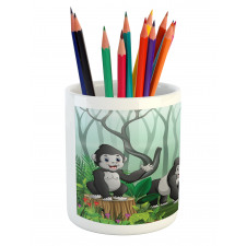 Orangutans in a Forest Pencil Pen Holder