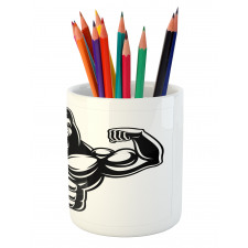 Athletic Bodybuilder Beast Pencil Pen Holder