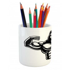 Athletic Bodybuilder Beast Pencil Pen Holder