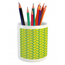 Citrus Fruits Vibrant Colors Pencil Pen Holder