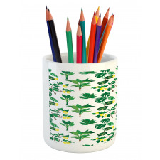 Tropical Citrus Blossoms Pencil Pen Holder