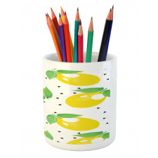 Cheery Citrus Fruits Art Pencil Pen Holder