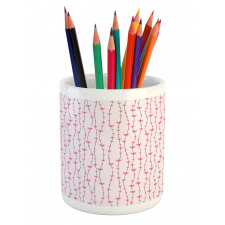 Curvilinear Heart Pencil Pen Holder