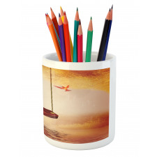 Hummingbird Peace Pencil Pen Holder