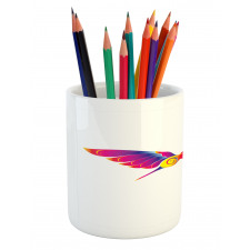 Feather Hummingbird Pencil Pen Holder