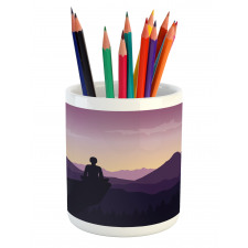 Man Enjoying the View Pencil Pen Holder