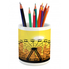 Amusement Park City Pencil Pen Holder