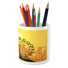 Amusement Park City Pencil Pen Holder