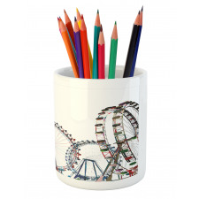 Festival Fair Rides Pencil Pen Holder