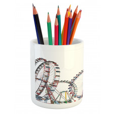 Festival Fair Rides Pencil Pen Holder