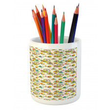 Funfair at Autumn Art Pencil Pen Holder