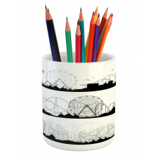 Modern Funfair View Pencil Pen Holder