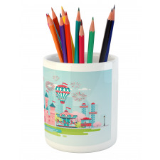 Childish Cartoon Fun Pencil Pen Holder