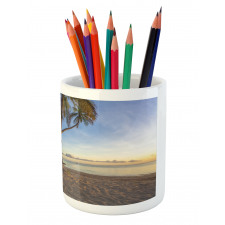 Summer Time Hammock on a Beach Pencil Pen Holder