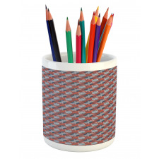 Vibrant Style Triangles Art Pencil Pen Holder