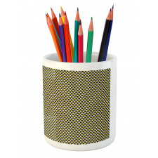 Bicolour Abstract Geometric Pencil Pen Holder